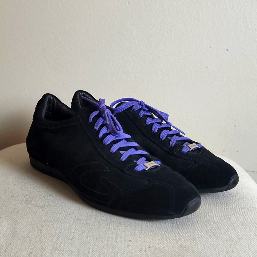 Alberto Guardiani Purple and Black Sneakers